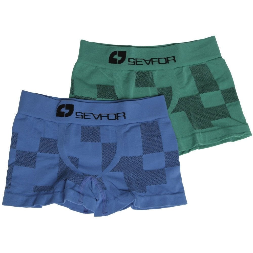 Seafor shorts niño PACK SQUARE AZ/VE vista frontal