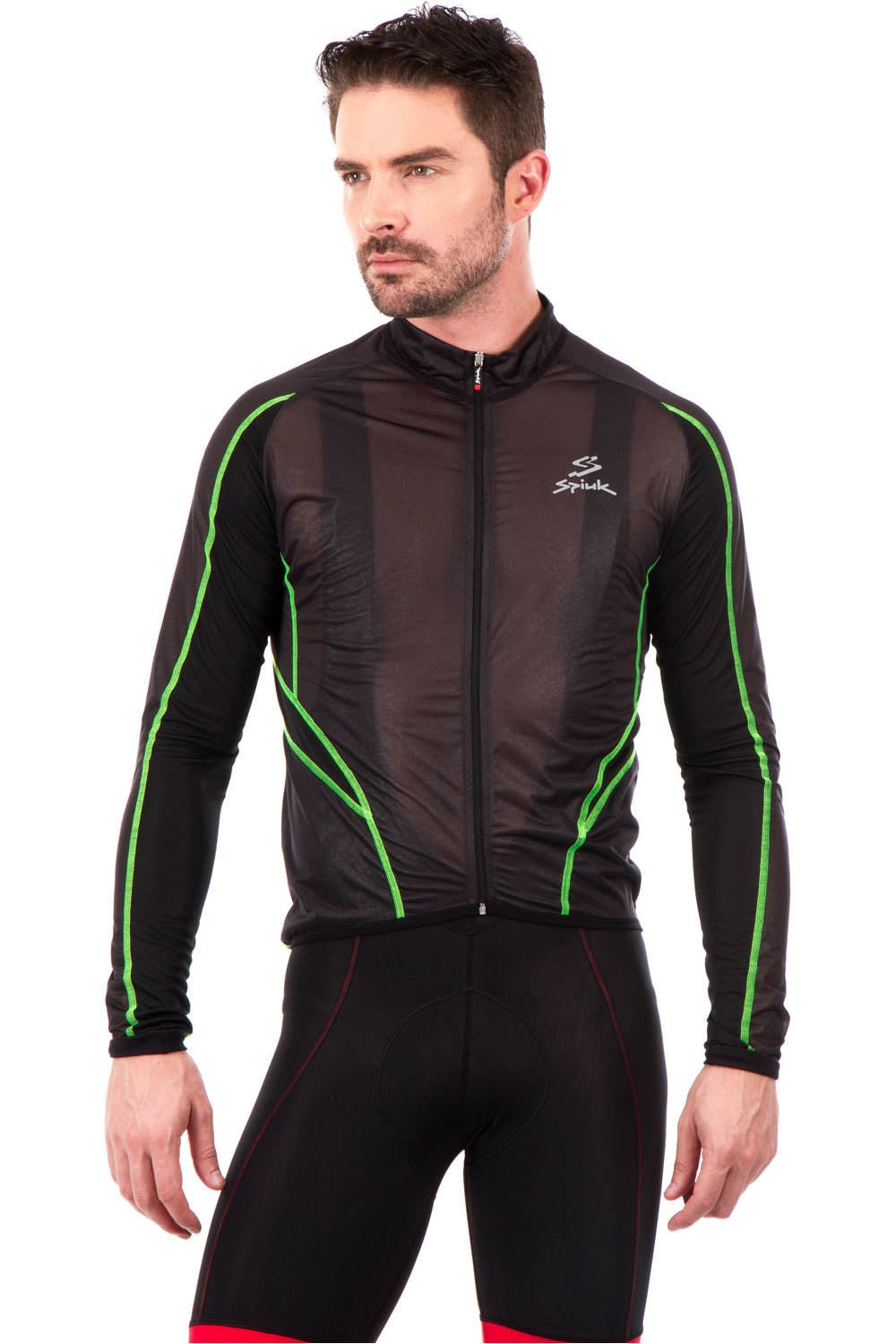 Spiuk cortavientos ciclismo hombre CHAQUETA VERANO TEAM HOMBRE 2014 NEGRO vista frontal