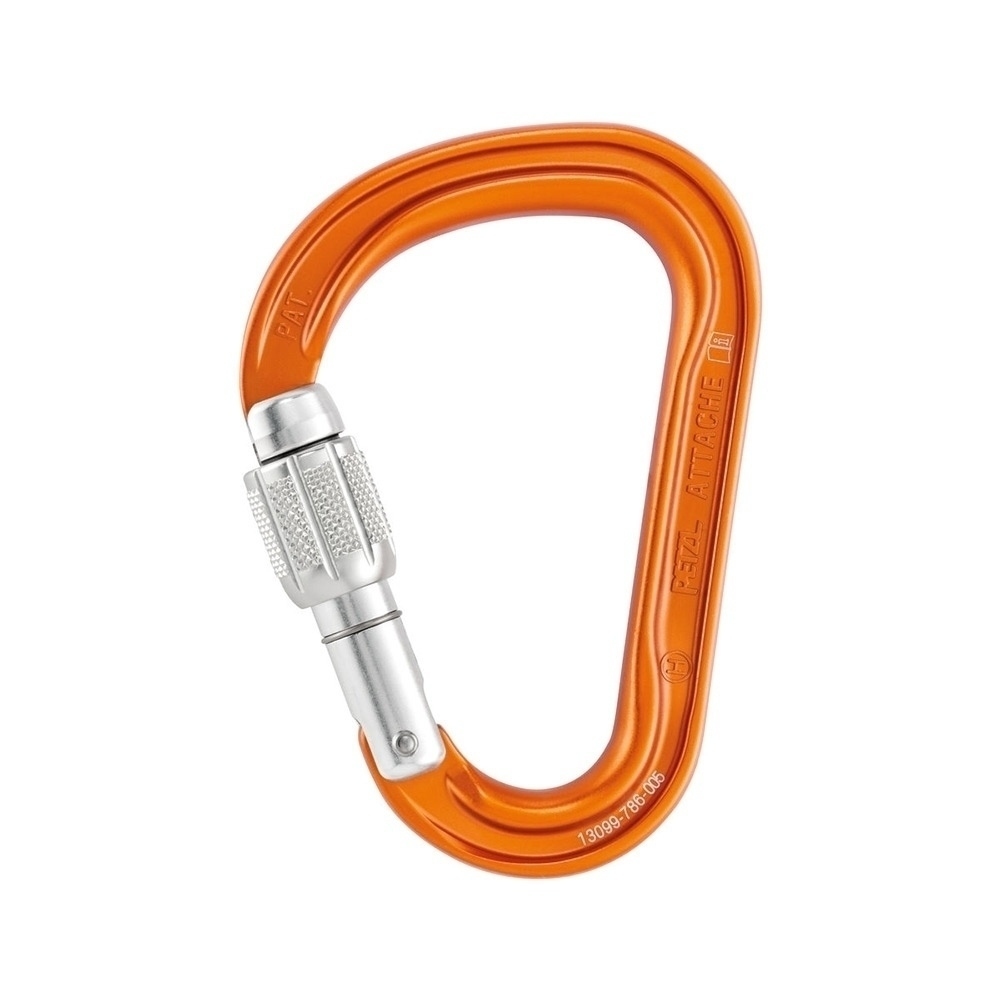 Petzl mosquetón seguridad ATTACHE SCREW-LOCK vista frontal