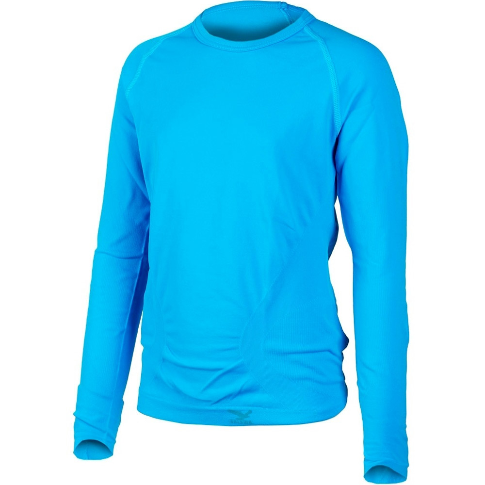 Salewa camiseta térmica niño META  DRY K L/S TEE AZ vista frontal