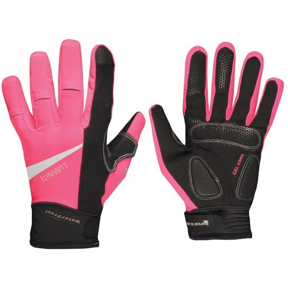 Endura guantes largos ciclismo Guantes mujer Luminite Pink vista frontal