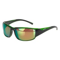 Bolle gafas deportivas Keelback Shiny Black Green Polarizada vista frontal