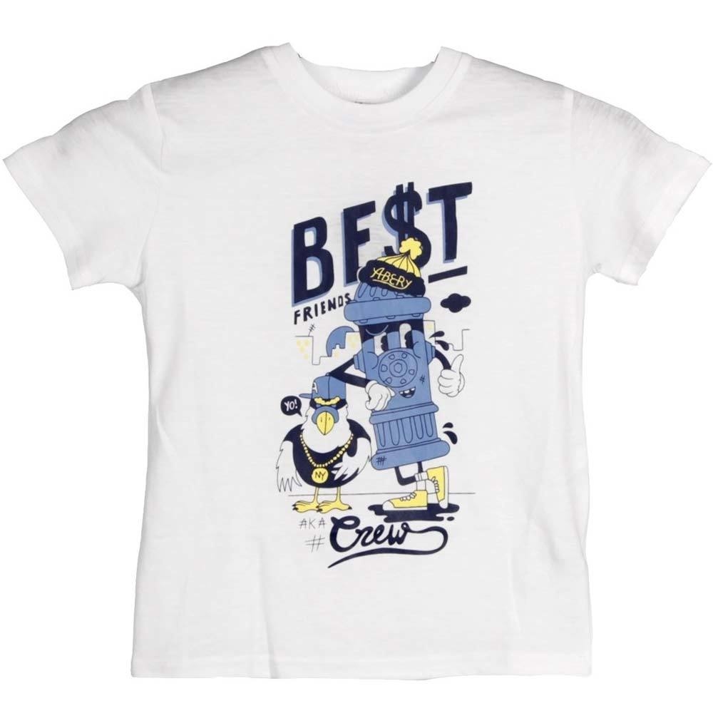 Abery camiseta manga larga niño K-T-FRIENDS WHITE vista frontal