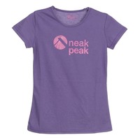 Neak Peak camiseta montaña manga corta mujer T-SASHA BLUE IRIS vista frontal