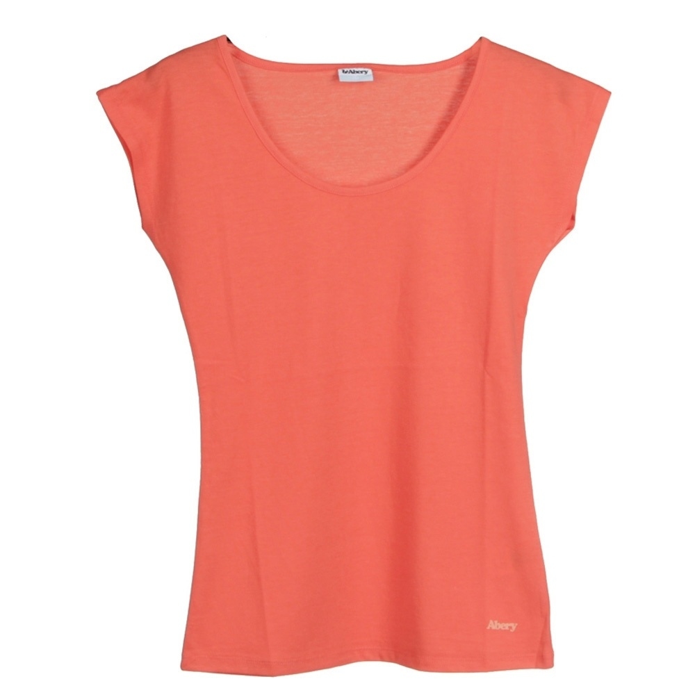 Abery camiseta tirantes mujer T-Margall Hot Coral vista frontal