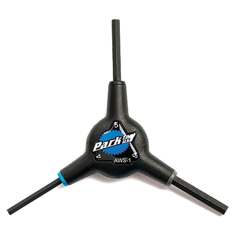 Park Tool herramientas bicicleta AWS-1 TRIPLE LLAVE ALLEN 4.5.6 MM vista frontal