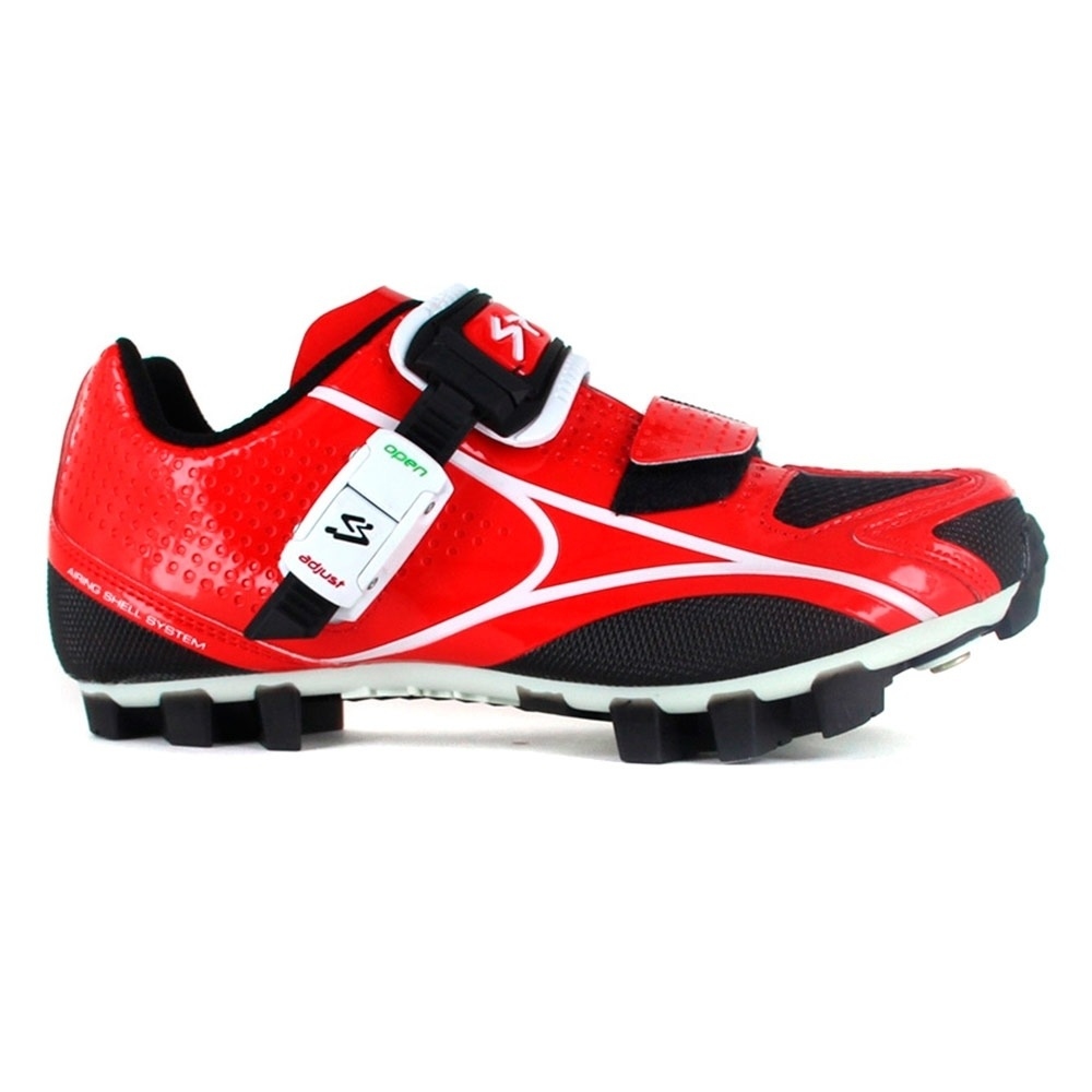 Spiuk zapatillas mtb ZAPATILLA RISKO MTB UNISEX 2015 ROJO/BLA lateral exterior