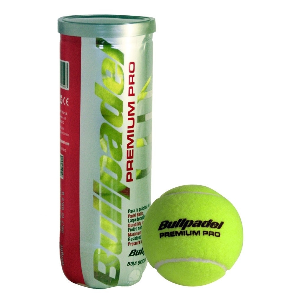 Bullpadel pelotas pádel PREMIUM PRO X3 vista frontal