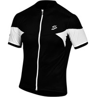 Spiuk maillot manga corta hombre MAILLOT M/C TEAM HOMBRE 2015 NEGRO/BLANC vista frontal