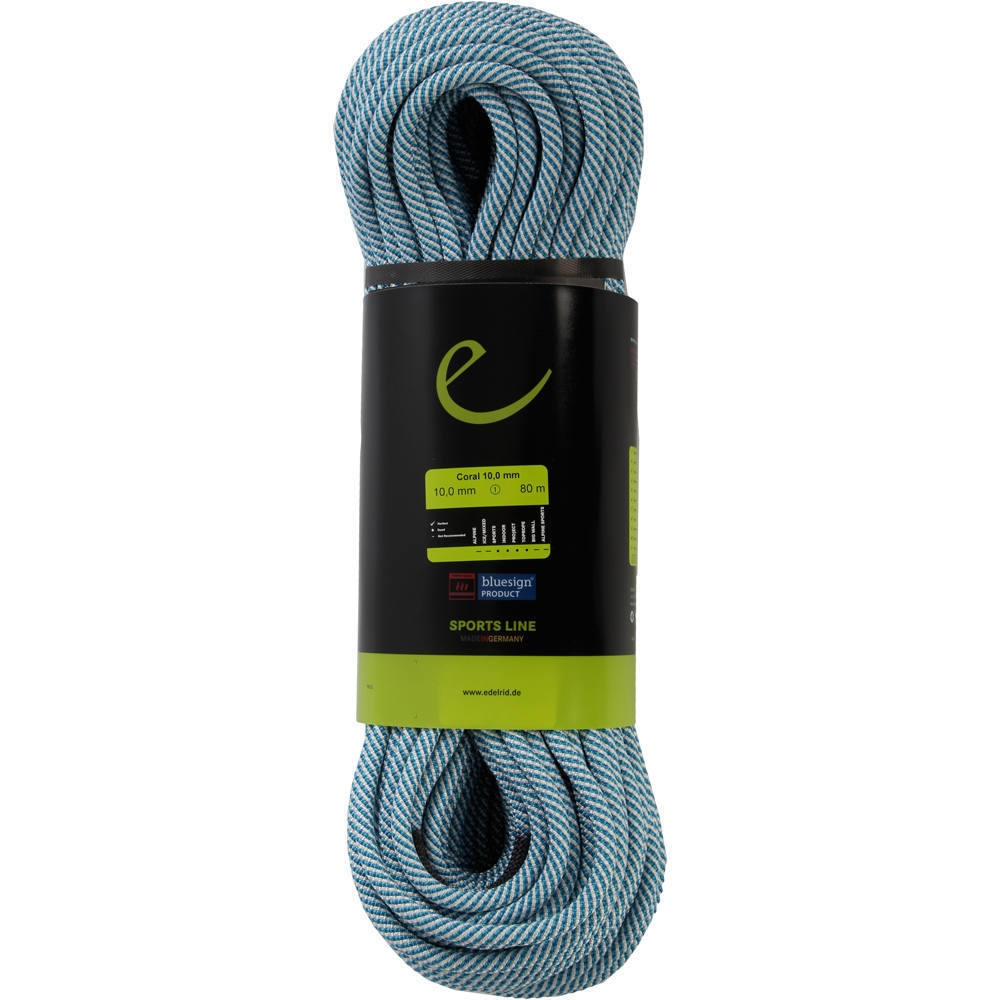 Edelrid cuerda escalada SE Coral 10,0 mm X 80 m vista frontal