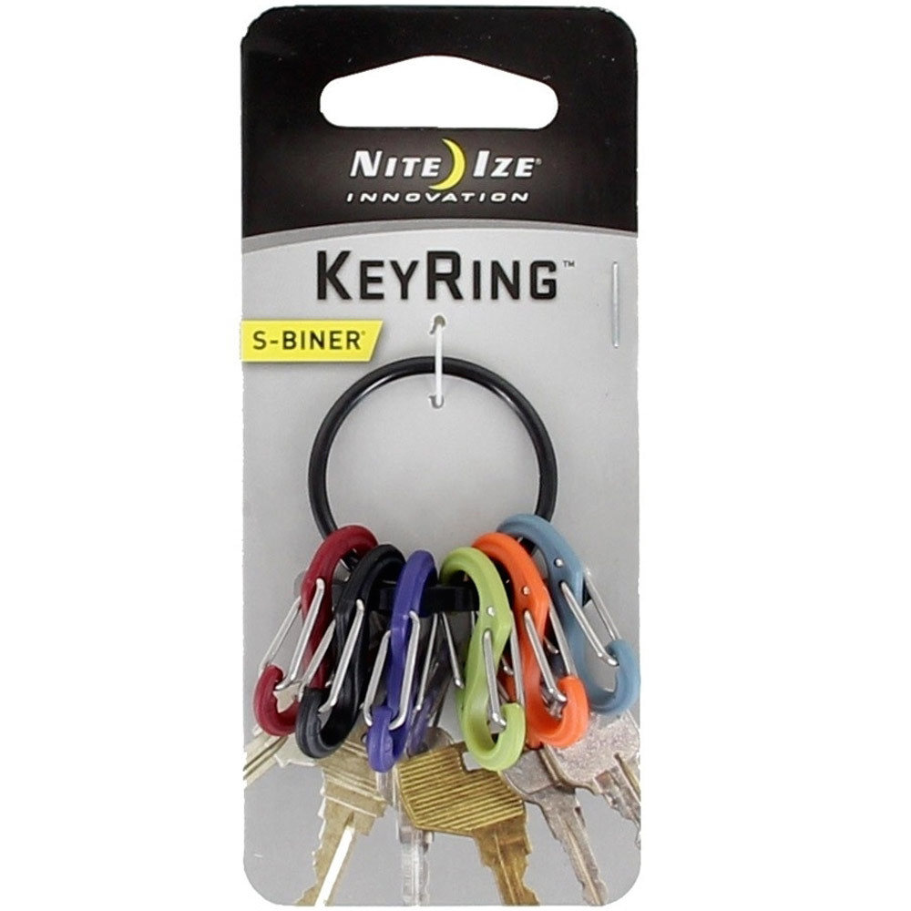 Nite Ize varios montaña KEY RING-  Llavero 6 mosquetones plastic vista frontal