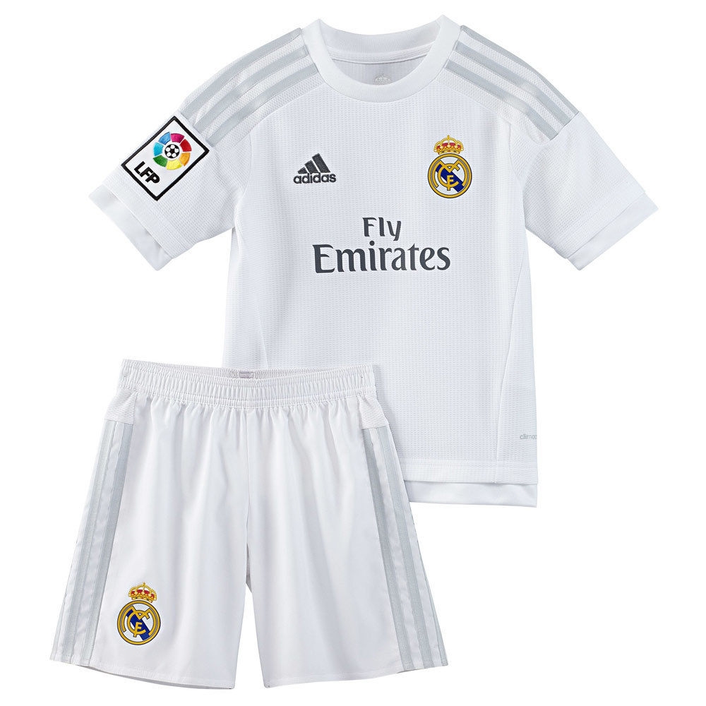 adidas equipación fútbol niño R.MADRID16 H SMU MINI vista frontal