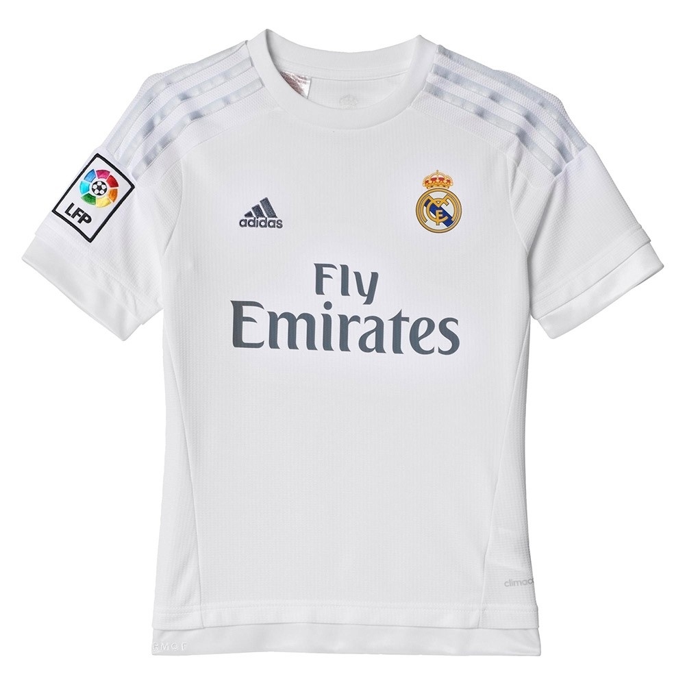 adidas camiseta de fútbol oficiales niño R.MADRID16 H JSY Y vista frontal