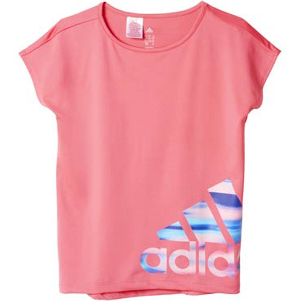 adidas camiseta manga corta niña YG W F LOGO TEE vista frontal