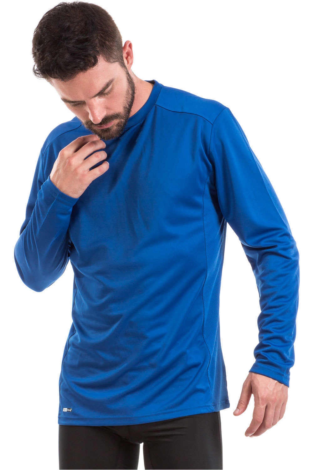 4team camisetas fútbol manga larga T-IBRA OLYMPIA BLUE vista frontal