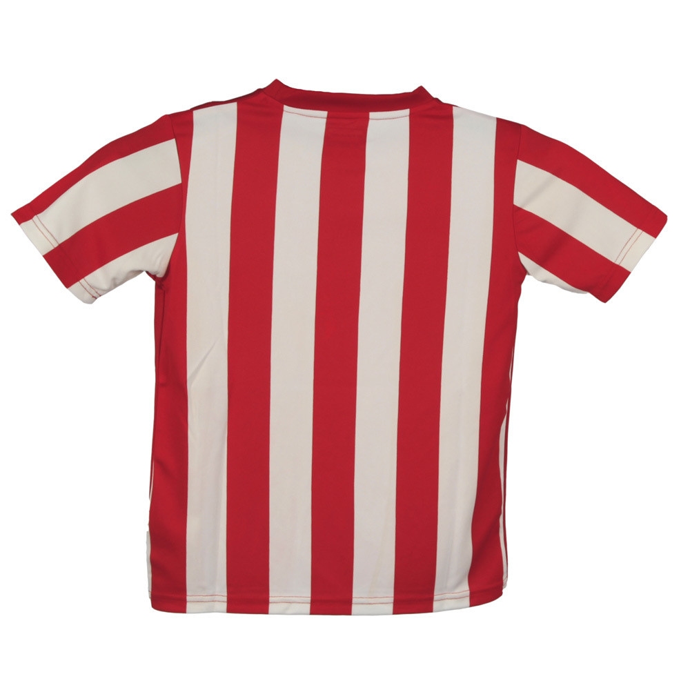 4team camisetas entrenamiento futbol manga corta niño K-T-ELLES Red vista trasera