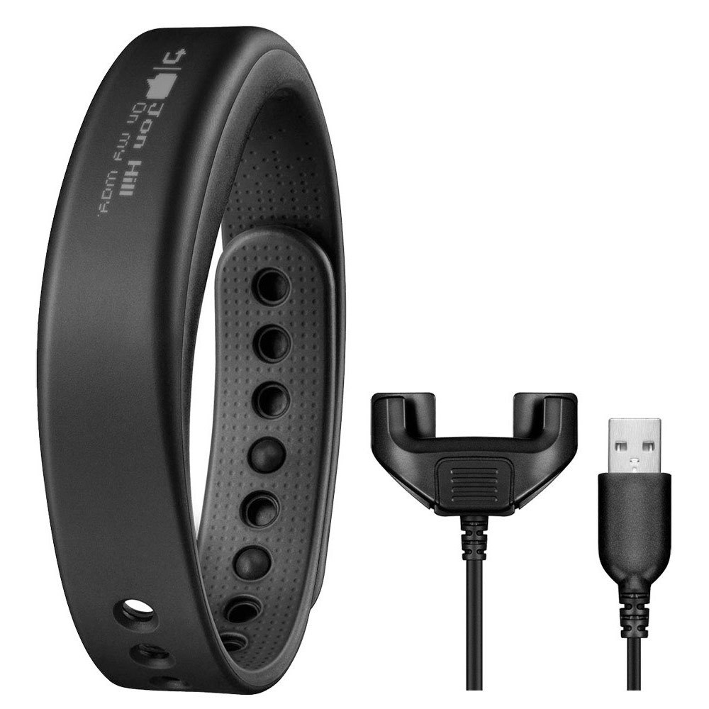 Garmin pulsera de actividad Vivosmart Grande negra vista frontal