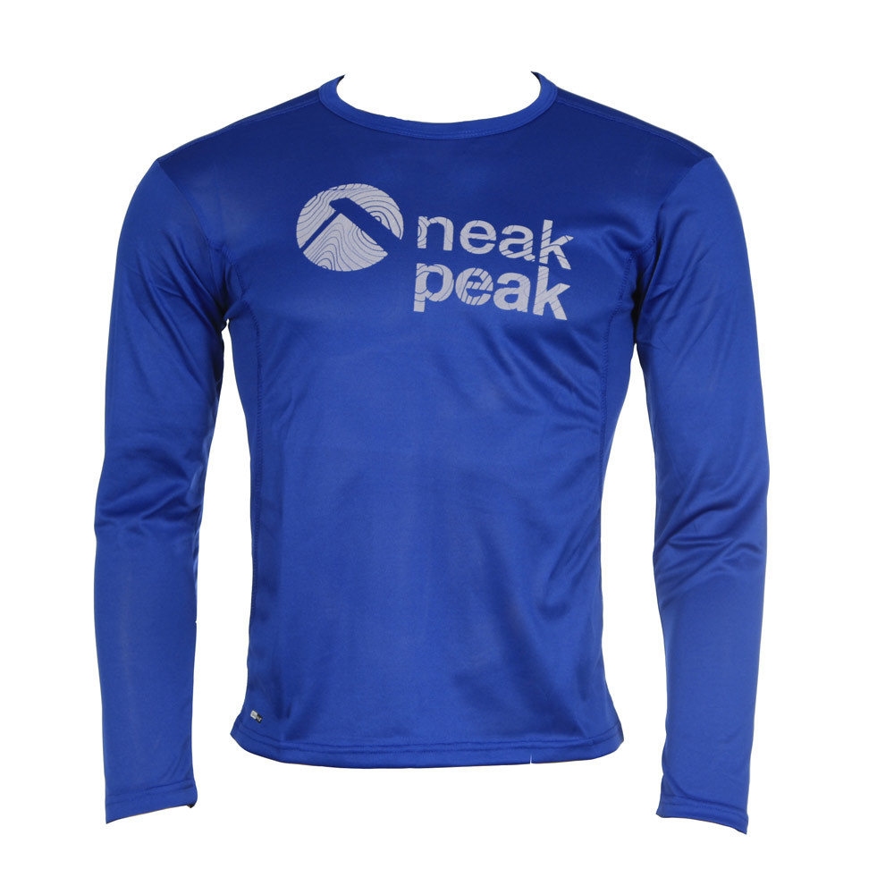 Neak Peak camiseta montaña manga larga hombre T-MAPS OLYMPIA BLUE 03