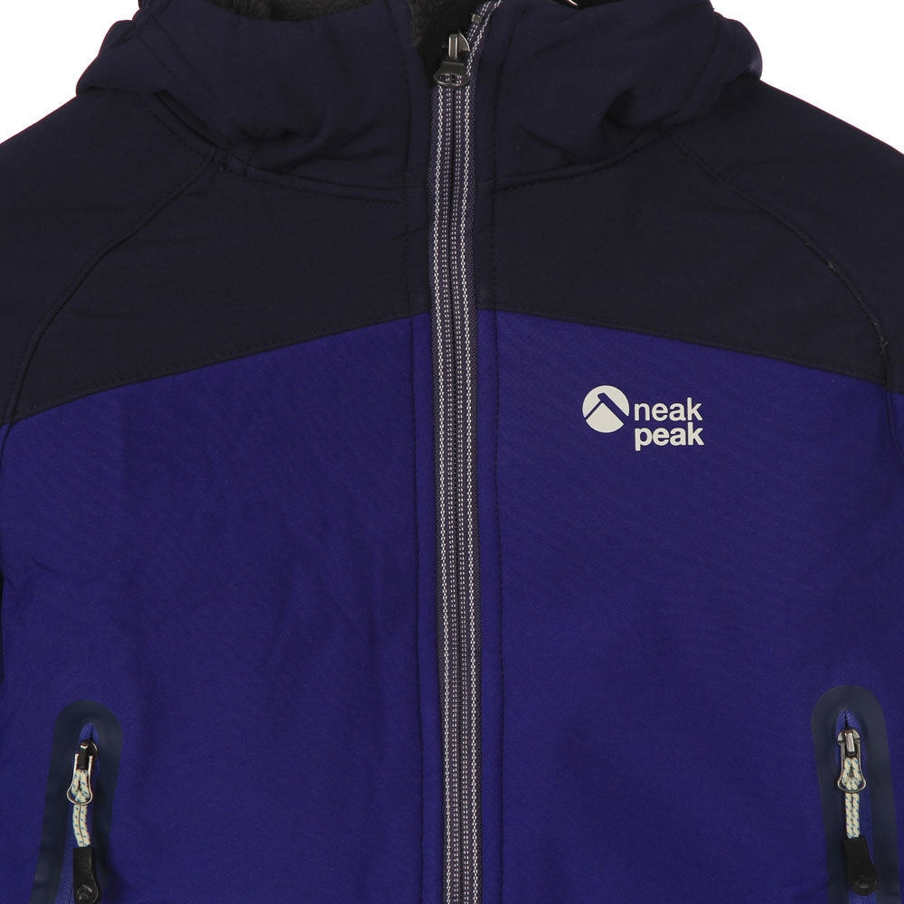 Neak Peak chaqueta softshell niño K-B-ARNEKO MAZARINE BLUE vista detalle