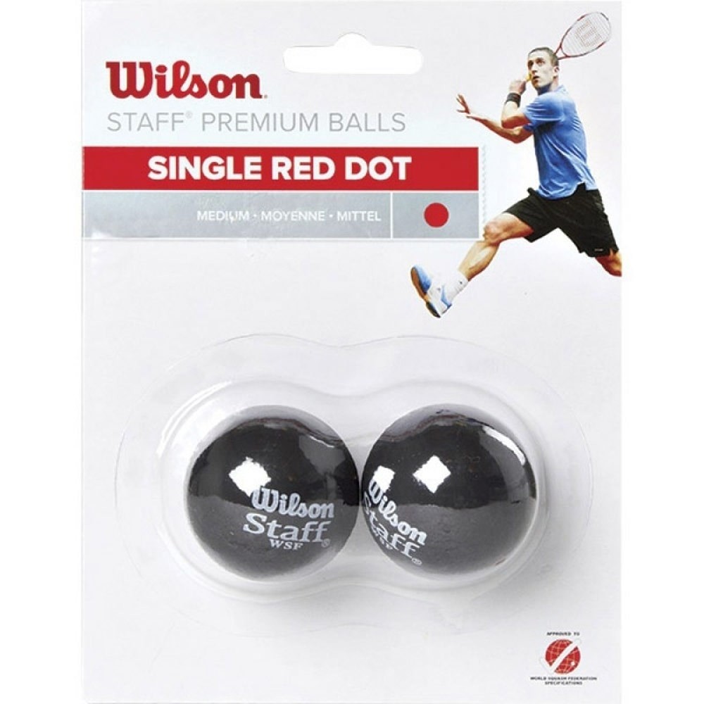 Wilson pelotas squash STAFF SQUASH 2BALL vista frontal