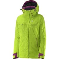 Salomon chaqueta esquí mujer IMPULSE JACKET W GREEN vista frontal