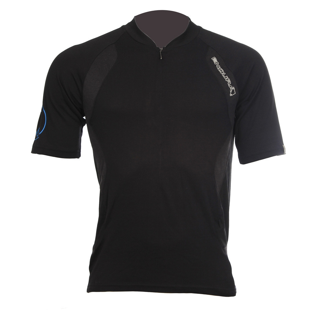 Endura maillot manga corta hombre Maillot Singletrack Lite Black vista frontal