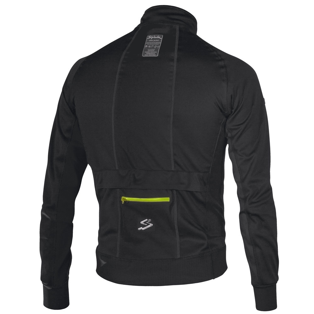 Spiuk cortavientos ciclismo hombre CHAQUETA ELITE PRO HOMBRE 2015 NEGRO/AMA 04