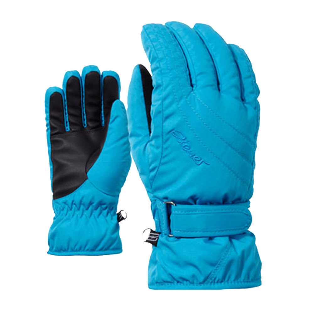 Ziener guantes esquí mujer KUNI PR LADY BLU vista frontal