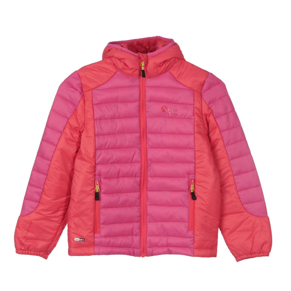 Neak Peak chaqueta outdoor niño JUNIOR HIBRID-POLYBAMBOO JKT ROSE vista frontal