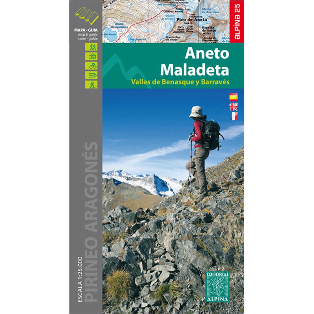 Alpina cartografía ANETO MALADETA vista frontal