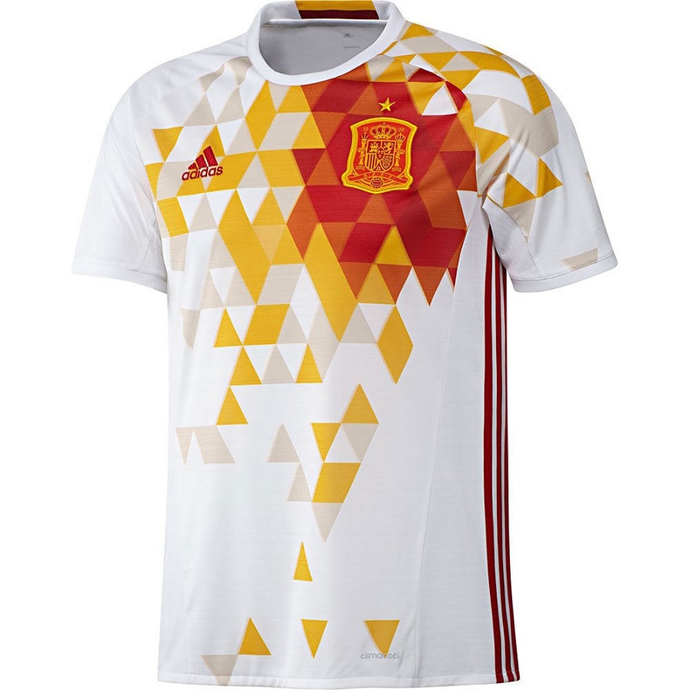 adidas camiseta de fútbol oficiales CAMISETA ESPANA SEGUNDA EQUIPACION 2016 vista frontal