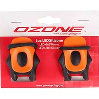 Ozone kit luces bicicleta PACK LUCES SILICONA DELANTERA-TRASERA vista frontal