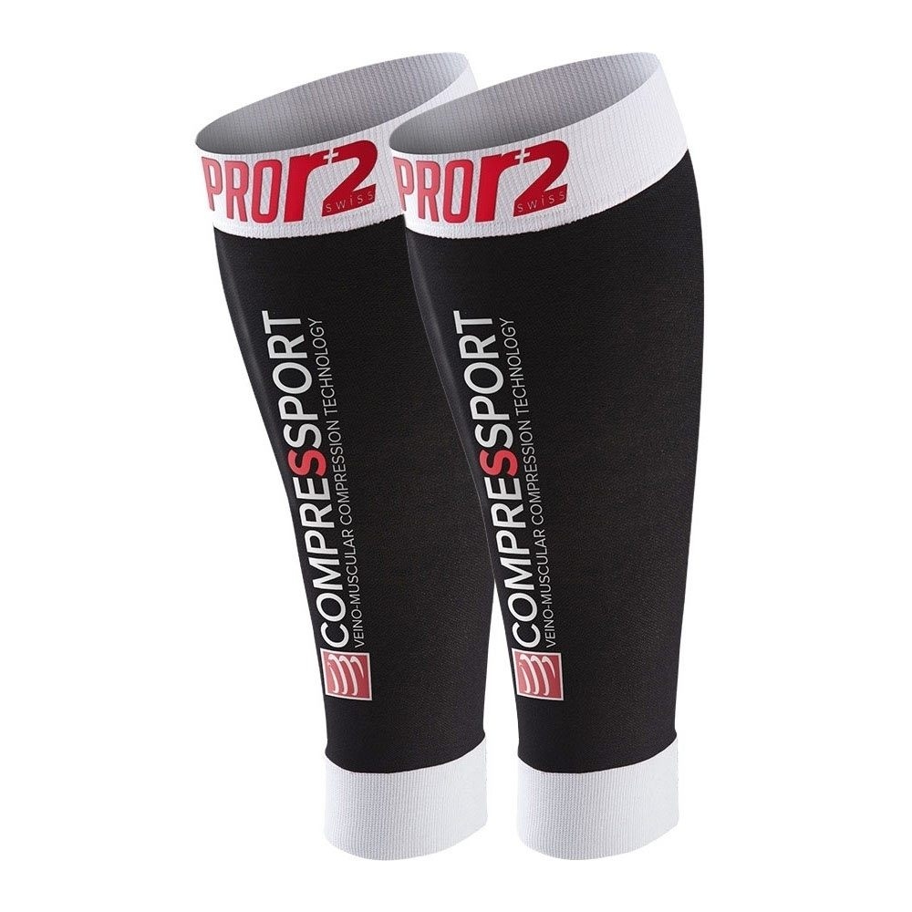 Compressport calcetines running ProRacing CALF R2 SWISS vista frontal