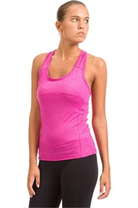 Step&Go camiseta tirantes fitness mujer T-AMANAR VERYBERRY MELANGE vista frontal