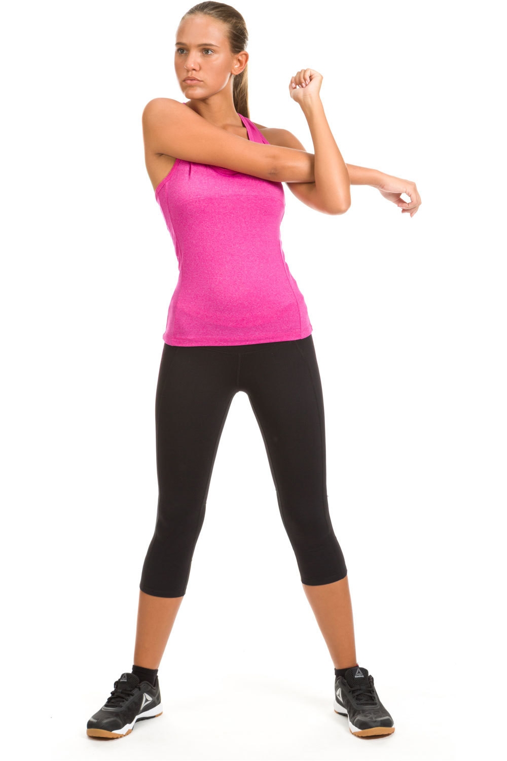 Step&Go camiseta tirantes fitness mujer T-AMANAR VERYBERRY MELANGE vista detalle