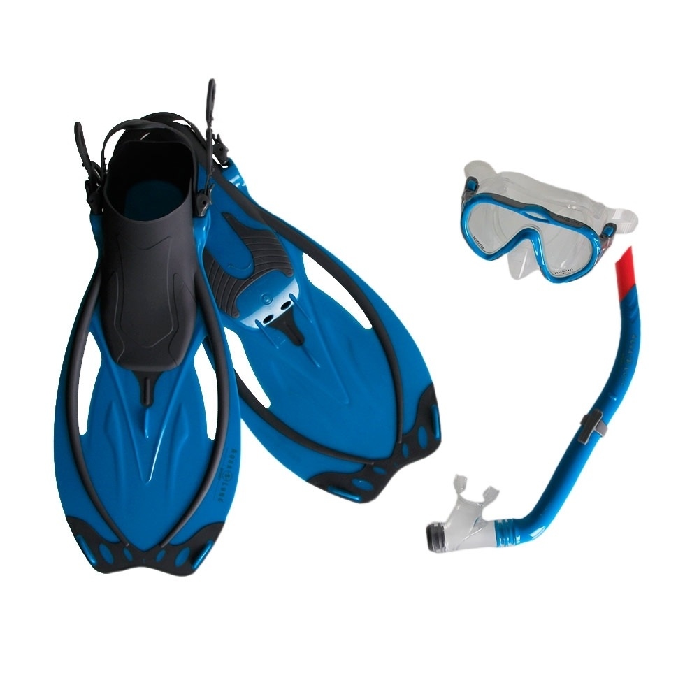 Aqualung kit gafastubo y aletas snorkel SET YUCATAN LADY vista frontal