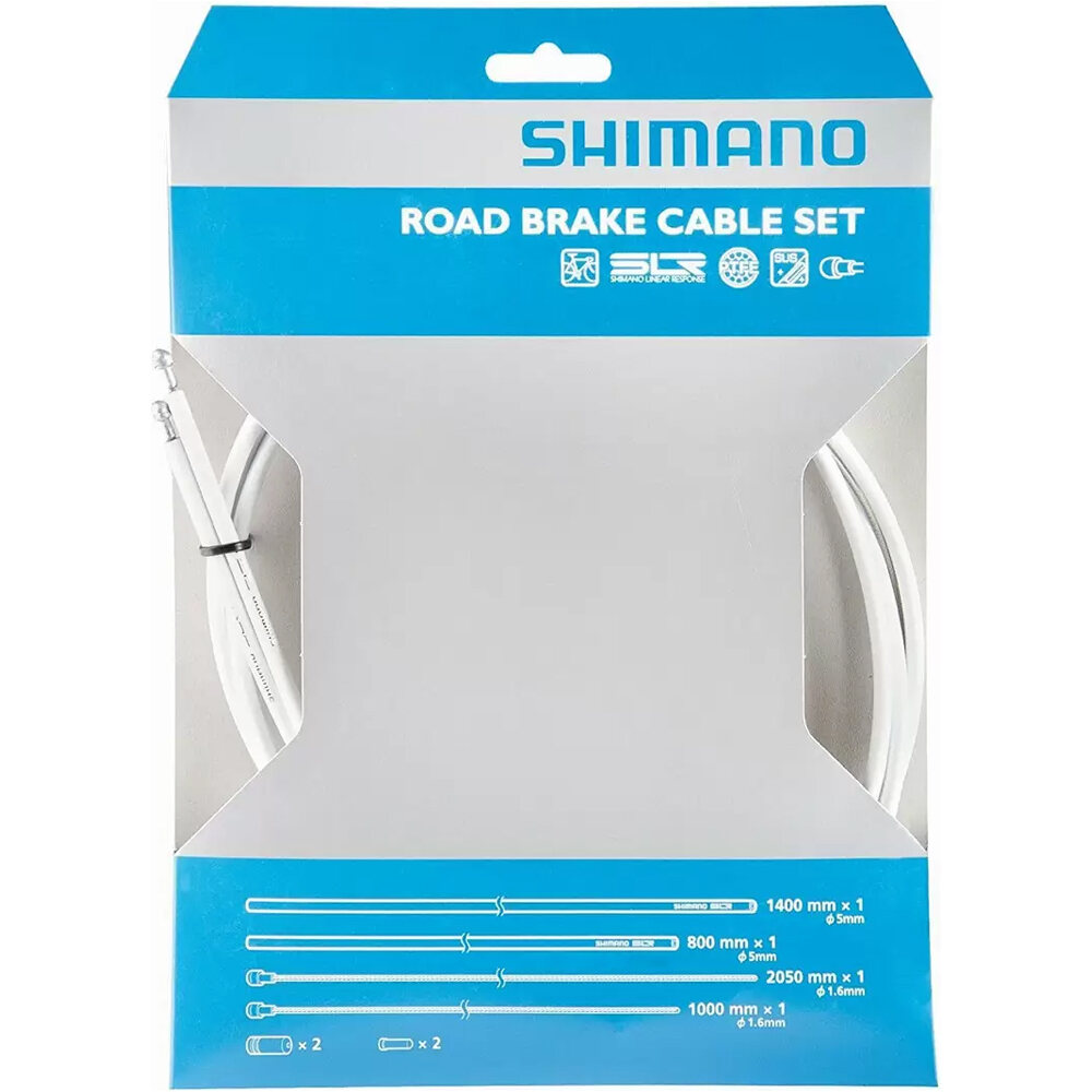 Shimano Cable freno/funda/topes ctraptfe blanco cableado y tope funda ciclismo