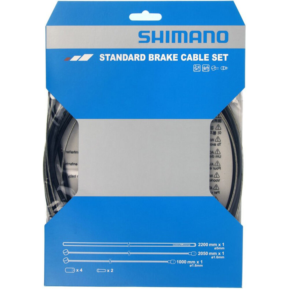 Shimano Cable freno/funda/topes mtb-ctra negro cableado y tope funda ciclismo