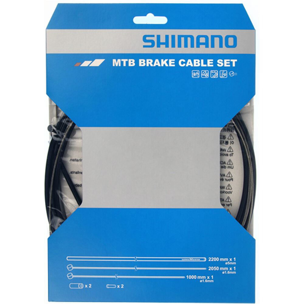 Shimano cable freno/funda/topes mtb negro cableado y tope funda ciclismo