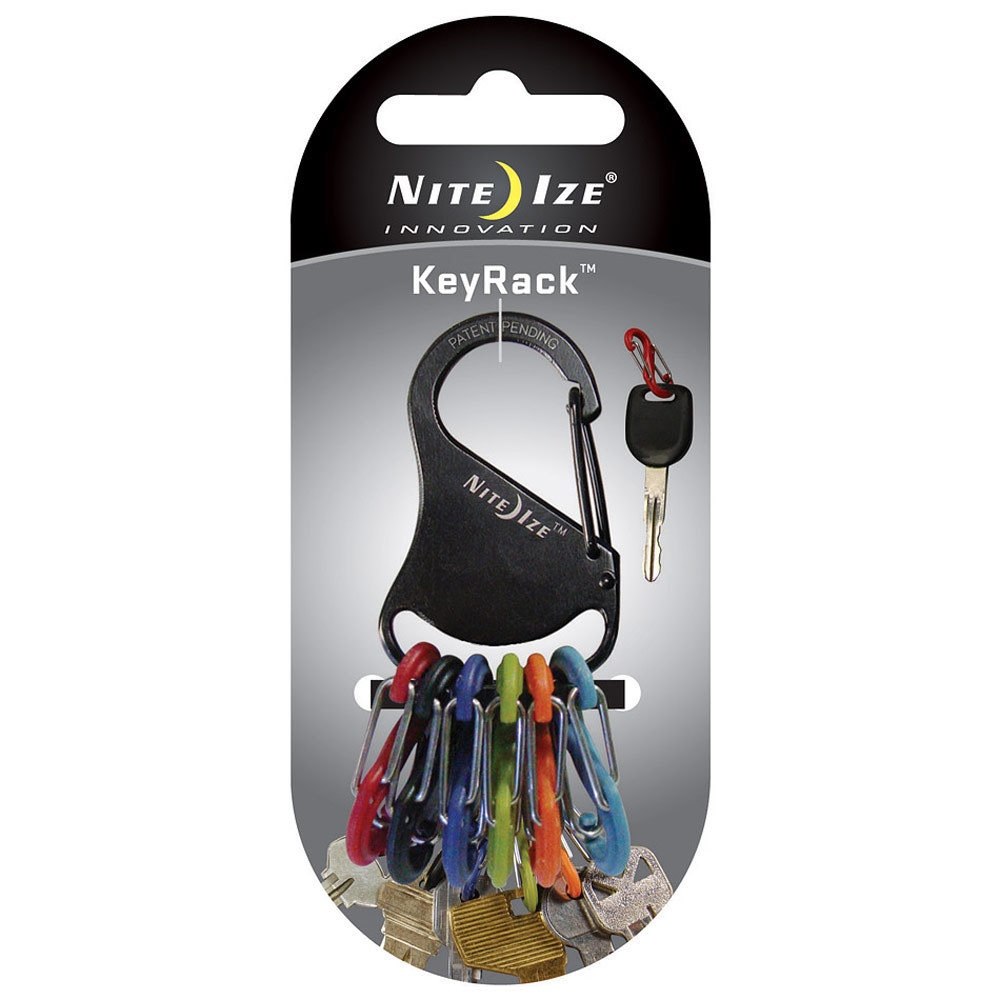 Nite Ize varios montaña KEY RACK Plstico -  Llavero 6 mosqueton vista frontal