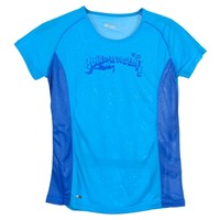 Neak Peak camiseta montaña manga corta mujer T-SANSA NEON BLUE vista frontal