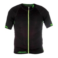 Spiuk maillot manga corta hombre MAILLOT M/C TEAM HOMBRE 2016 NEGRO/AMARI vista frontal