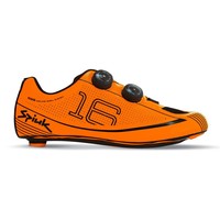 Spiuk zapatillas ciclismo carretera ZAPATILLA 16 ROAD CARBONO UNISEX NARANJA AV NEGRO lateral exterior