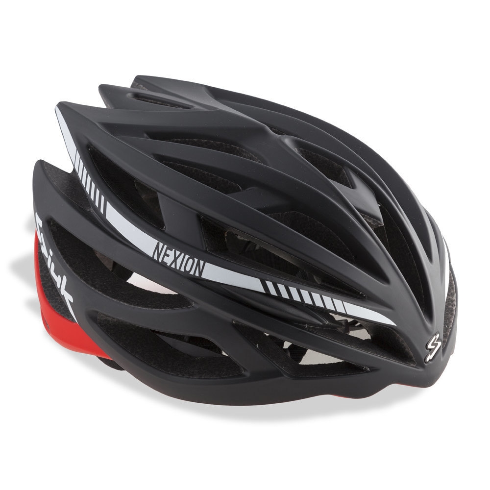 Spiuk casco bicicleta CASCO NEXION NEGRO ROJO vista frontal