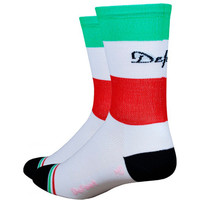 Defeet calcetines ciclismo AIREATOR HI TOP  ITALIA vista frontal