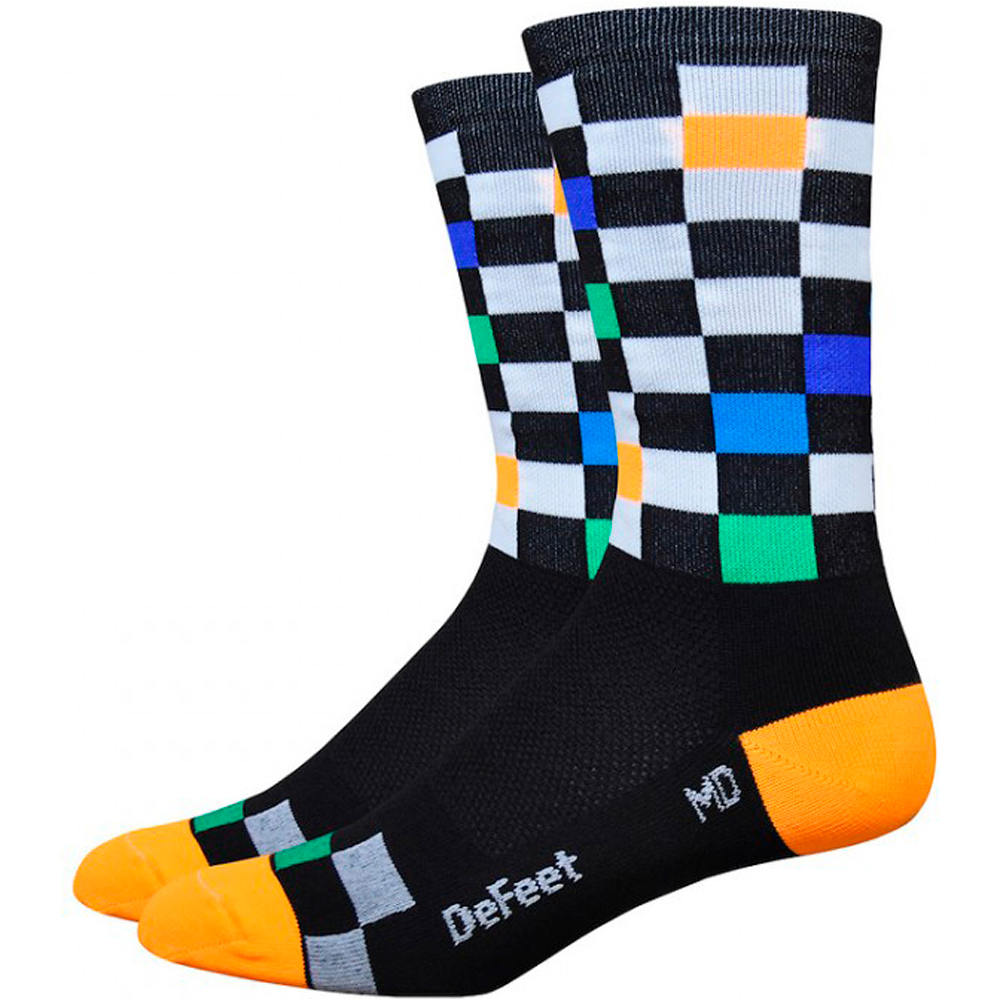 Defeet calcetines ciclismo AIREATOR HI TOP  6 vista frontal