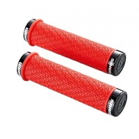 Sram puños manillar PUO LOCKING GRIPS RED DOUBLE CLAMP vista frontal