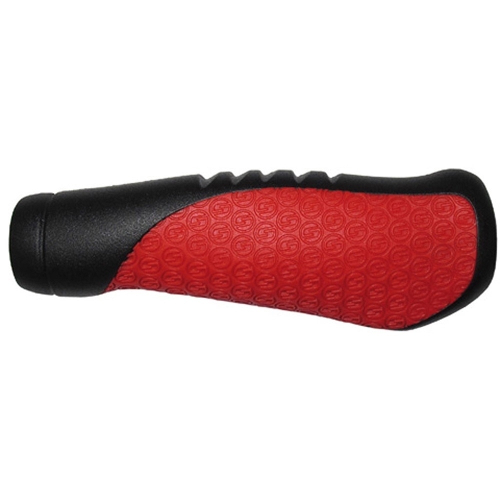 Sram puños manillar PUO COMFORT GRIPS BLACK-RED 133MM vista frontal