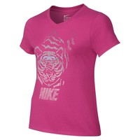 Nike camiseta manga corta niña CORE CTN VNECK ART BM YTH vista frontal