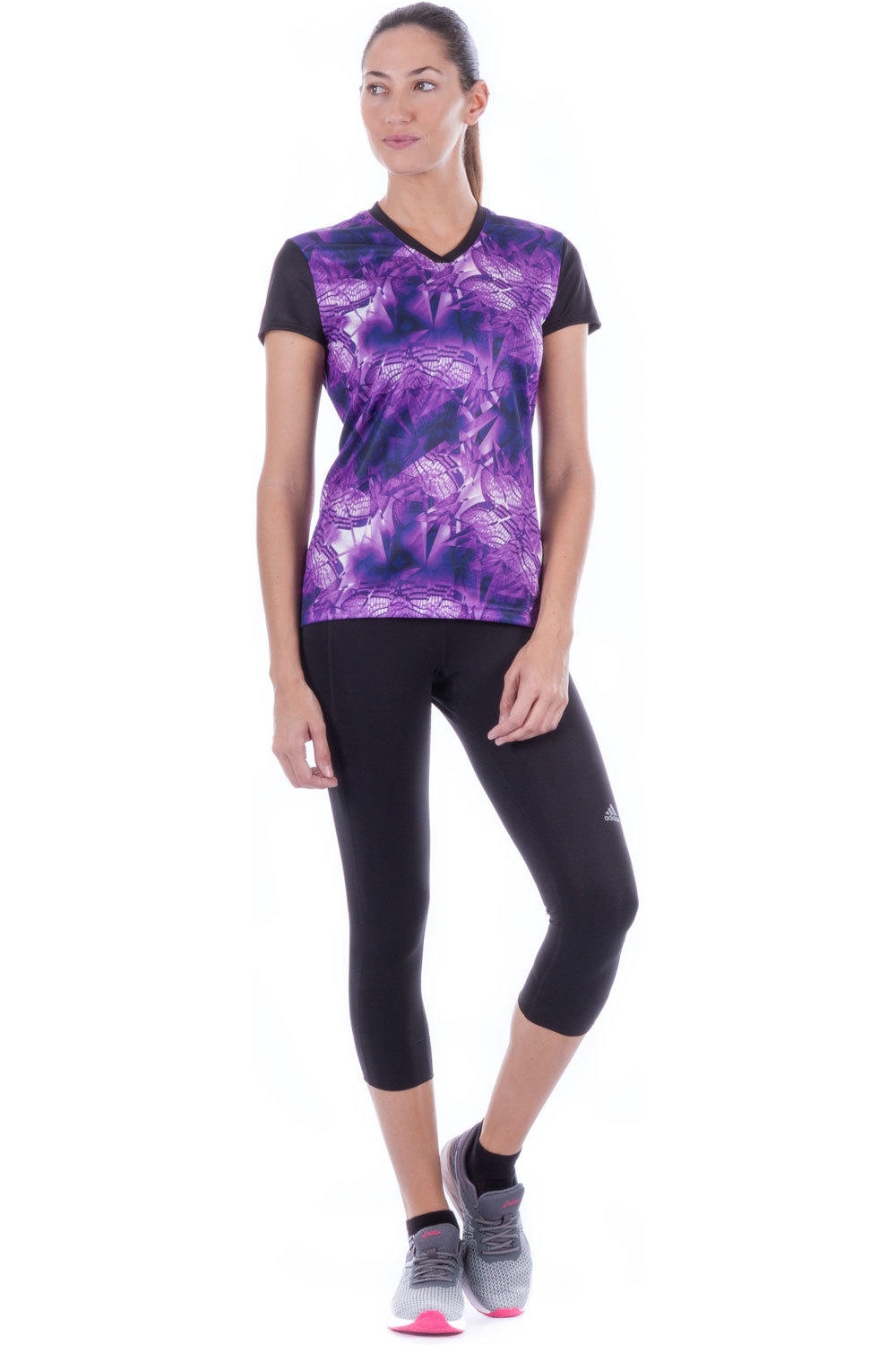 adidas camiseta entrenamiento manga corta mujer RS Q3 SS TEE W vista detalle